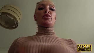 Busty Submissive Milf Gobbles Cock