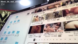 real amateur unmasks in verification video