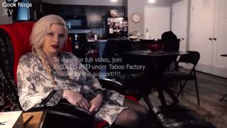 Gros seins MILF enceinte Kinzy Jo : pipe et creampie cock ninja