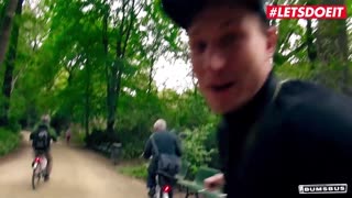 Yo tourist Jason Steel picks up sexy Czech babe Sweet Cat for van fuck blowjob and rough public ride