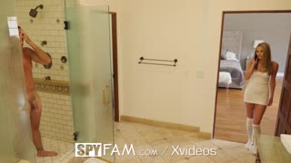 Athena Faris Seduced Into Hardcore Shower Sex Creampie with Big Dick