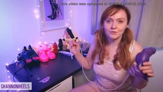 Shannon Huxley Ulasan Creampie Bad Dragon Dildo Besar Ganas