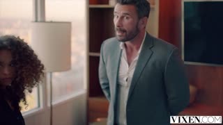 vixen cecilia lion petite 18+ teases and fucks boss in every position