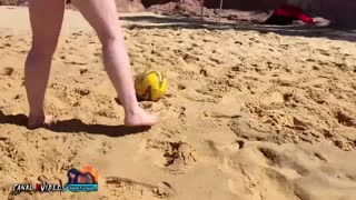 Lost Pussy And Blowjob At Beach