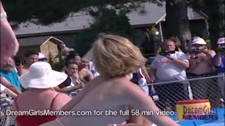 Check out these big tits and wide open pussies at Nudes A Poppin festival 😍🔥