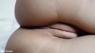 Stunning babe boldly flaunts tight holes for intense fingering pleasure