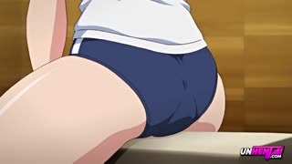 gymnast's massive pussy creampied in hentai gym class