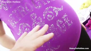 pregnant blonde goes wild as her pussy gets stuffed full