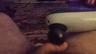 First Back Massager Buzz on Small Cock - Part 1