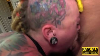 Kinky Tattooed BDSM Slut Takes Anal From Pascal