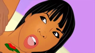 El gran culo negro de Roxy Reynolds cabalga BBC en parodia hentai ebony hip hop