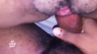 squirting pussy takes big black dick doggystyle