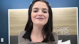 Cute Jewish Brunette Teen 18+ Fingers Shaved Pussy and Sucks Cock in Her Debut Casting POV Video