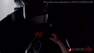 Behind the Scenes Tattooed Eyes Tits and Split Tongue on Dragon Girl Amber Luke