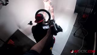 Behind the Scenes Tattooed Eyes Tits and Split Tongue on Dragon Girl Amber Luke