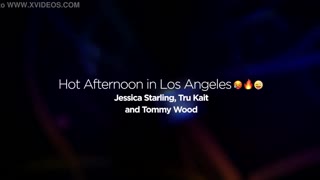 Jessica Starling i Tru Kait blondynki z wielkimi cyckami w trójkącie