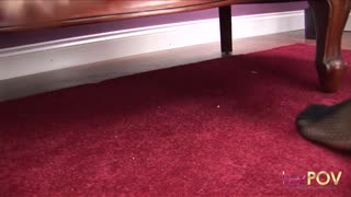 Ebony Lesbian Babe Enters New Studio for Secret Pleasures