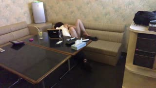 Amateur Asian Couple's Intense POV Blowjob Session at Karaoke Hideout