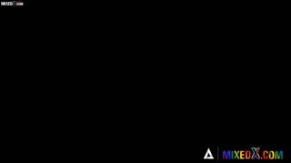 Amirah Adara devours this blonde's pussy like crazy in Mixedx action!