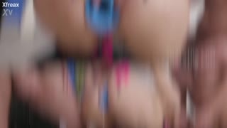 Globoka igra s piškom z Barbie Esm: 7on1 DAP, zehanji, creampie