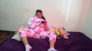 She catches me watching her masturbate then begs to suck out every drop and swallow