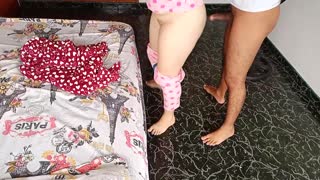 playing with cute latina teenie at home - stretching her tight ass first time with cock, she begged harder before creampie ntr finish