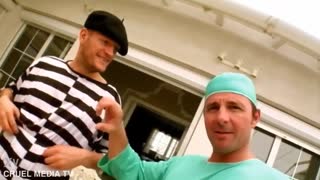 Jazmin Luna Gold with Ian Scott and David Perry in euro outdoor babe scene