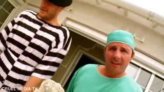 Jazmin Luna Gold with Ian Scott and David Perry in euro outdoor babe scene