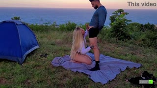 Holy Smokes, Real Amateur Couple's Risky Outdoor Camp Fuck!