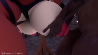 Maid Marian animasyonlu furry hentai'de yoğun creampie aksiyonu