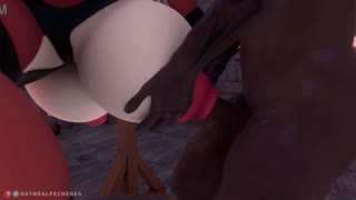 Maid Marian animasyonlu furry hentai'de yoğun creampie aksiyonu