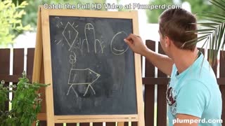 Chubby Mistress Sandra facesits and dominates her sub OUTDOORS!