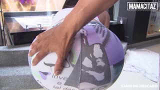 گوشت بازار - ویک والنسیا کلمبیایی چاق برای چپاندن کثیف توسط کیر چاق برداشته شد