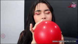 looner fetish preview teases amateur balloon play