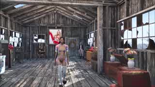 ברונטית צוללת למשחק סקסי פולאוט 4 בבית