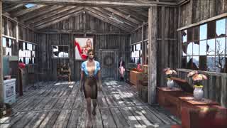 สาวผมน้ำตาลเล่น Fallout 4 เซ็กซี่สุดร่านที่บ้าน
