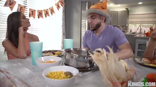 milf armani black gets her big tits bouncing in a thanksgiving pussy fuck session 🔥🍑💦