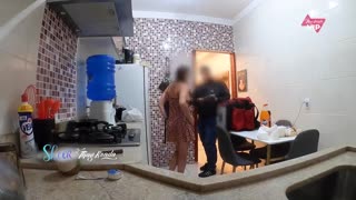 delivery man, did my milf tits and skin drive you insane for public cuckold sex?