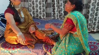 Real desi group action with servant and mistress in the village