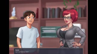 Tina's Redhead Milf Craves Huge Cock Thrusts in Summertime Saga Scenes