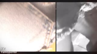 watch this brunette 18-year-old tease hard at the bar