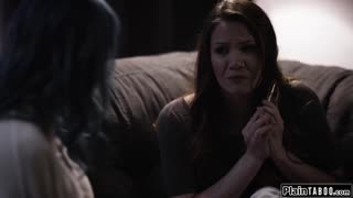 The busty tenant sneaks licks on her milf landlord in a steamy betrayal tale