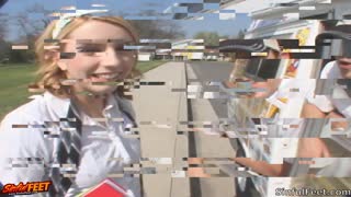 Lexi Belle Teases in Knee-High Socks with the Ice Cream Vendor