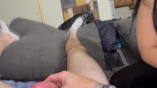 Veronica Vega Ponuja Vroč Oralni Seks z Rdečo Šminko