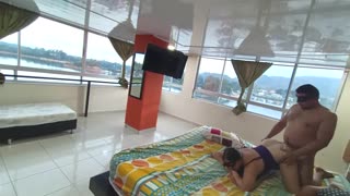 Viaje Salvaje Hotel con Esposa Jefe Termina Explosión Creampie