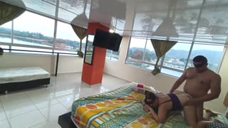 Viaje Salvaje Hotel con Esposa Jefe Termina Explosión Creampie