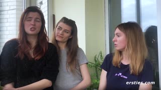 Ersties Brunette Threesome Delivers Direct Lesbian Pussy Eating And Facesitting