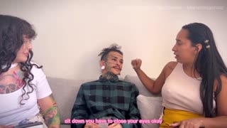 Curly Brunette Latina Maruchel Gomez Unleashes Wild Semen Ritual with Leyne Rodriguez