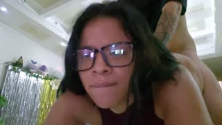 I'm losing it banging this skinny 23-year-old Latina hard at the motel!