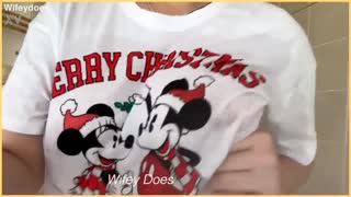 Hjemmelavet busty husmors våde jul pattelegetøj